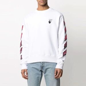 Off-White MEN'S SS21 MARKER ARROWS CREW NECK WHITE